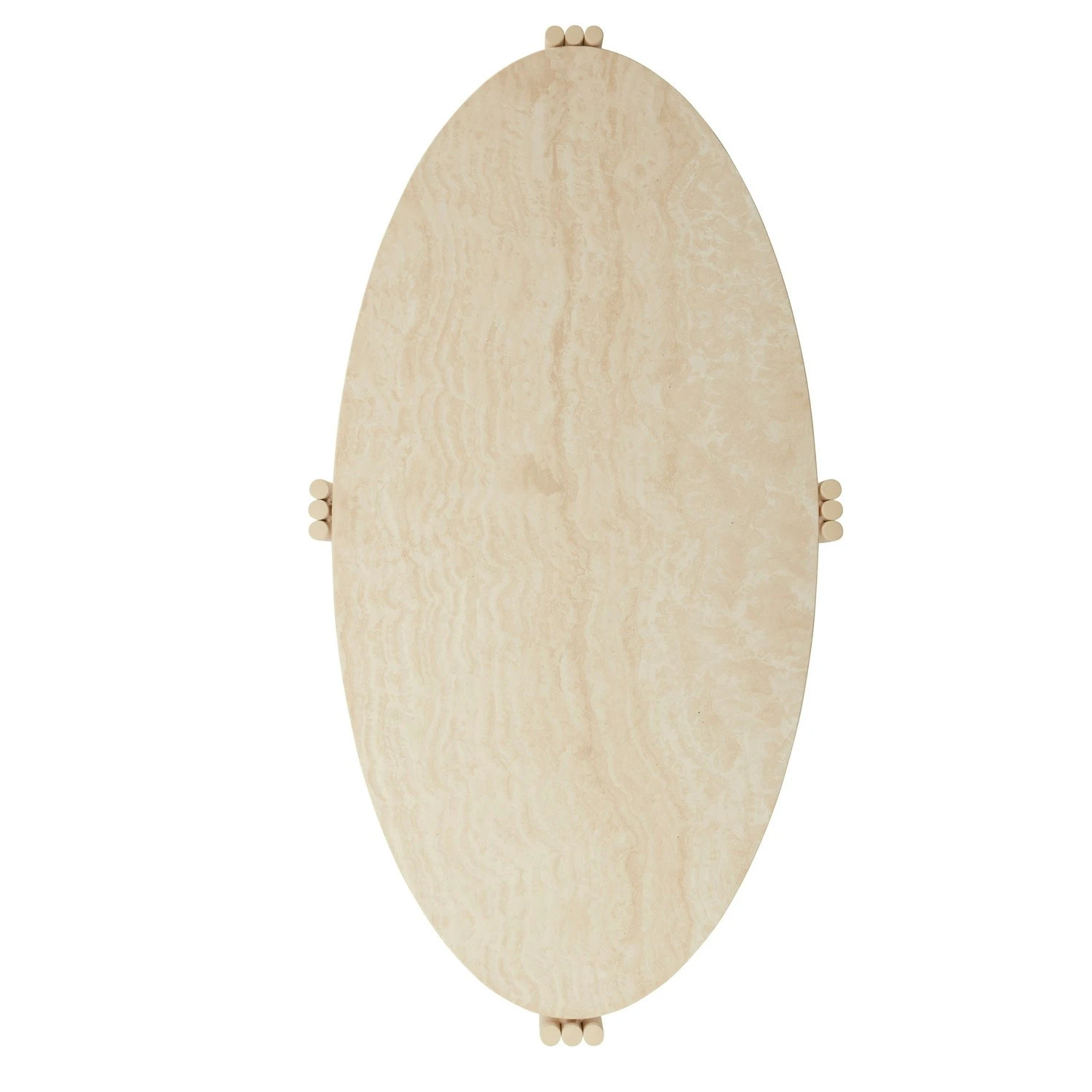 AYTM Tribus Kaffeetisch Oval, Travertinfarben/Sandfarben 3 AYTM Tribus Kaffeetisch Oval, Travertinfarben/Sandfarben – Bild 3