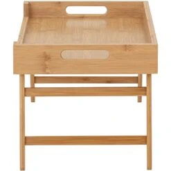 Bloomingville Aden Tablett Mit Faltbaren Beinen, Bambus -Gubi || Hay || &Tradition Verkäufe bloomingville aden tray table nature bamboo 4