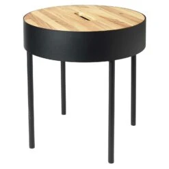 Broste Copenhagen Riley Tisch, Schwarz/Eiche