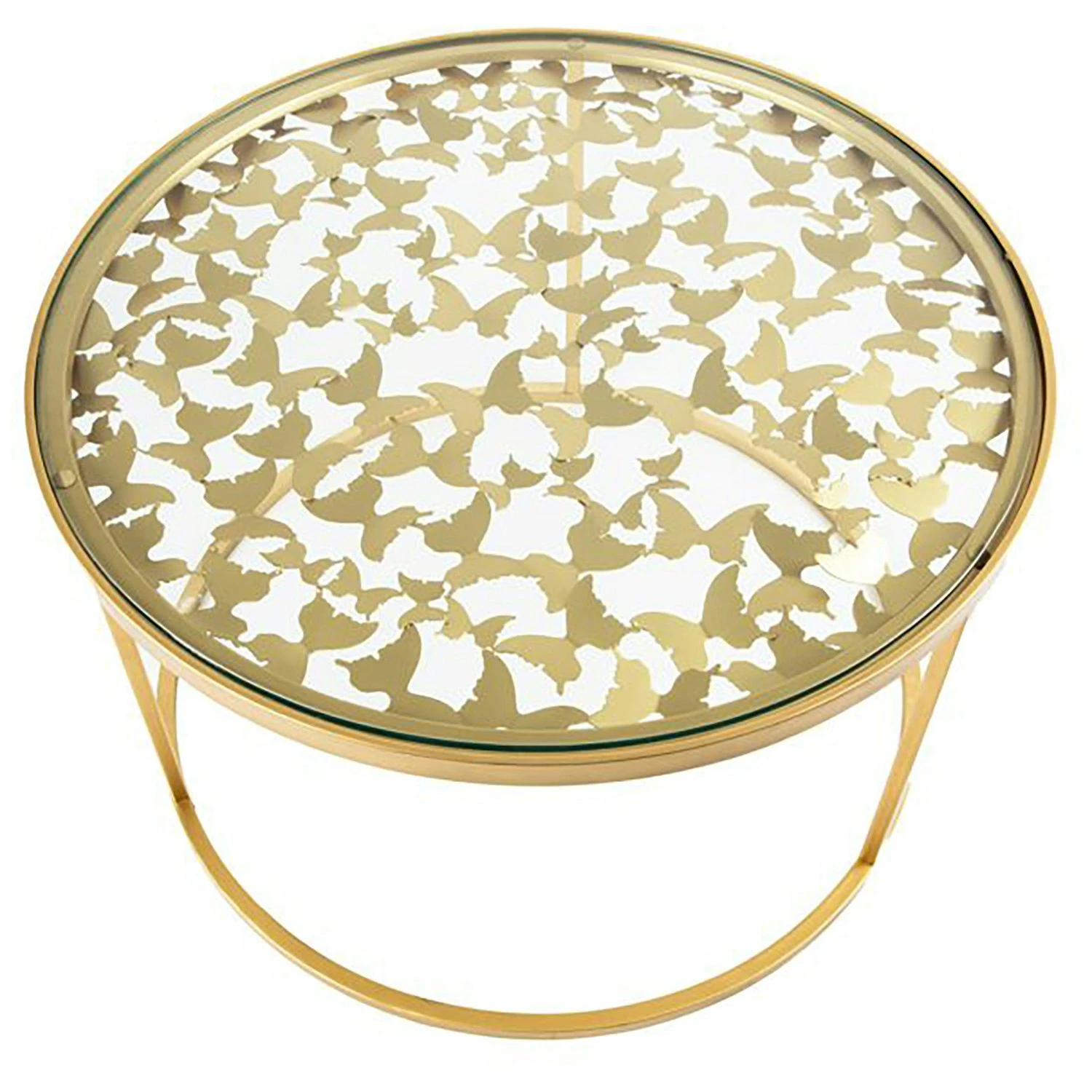 Butterfly Kaffeetisch, Gold 2 Butterfly Kaffeetisch, Gold – Bild 2