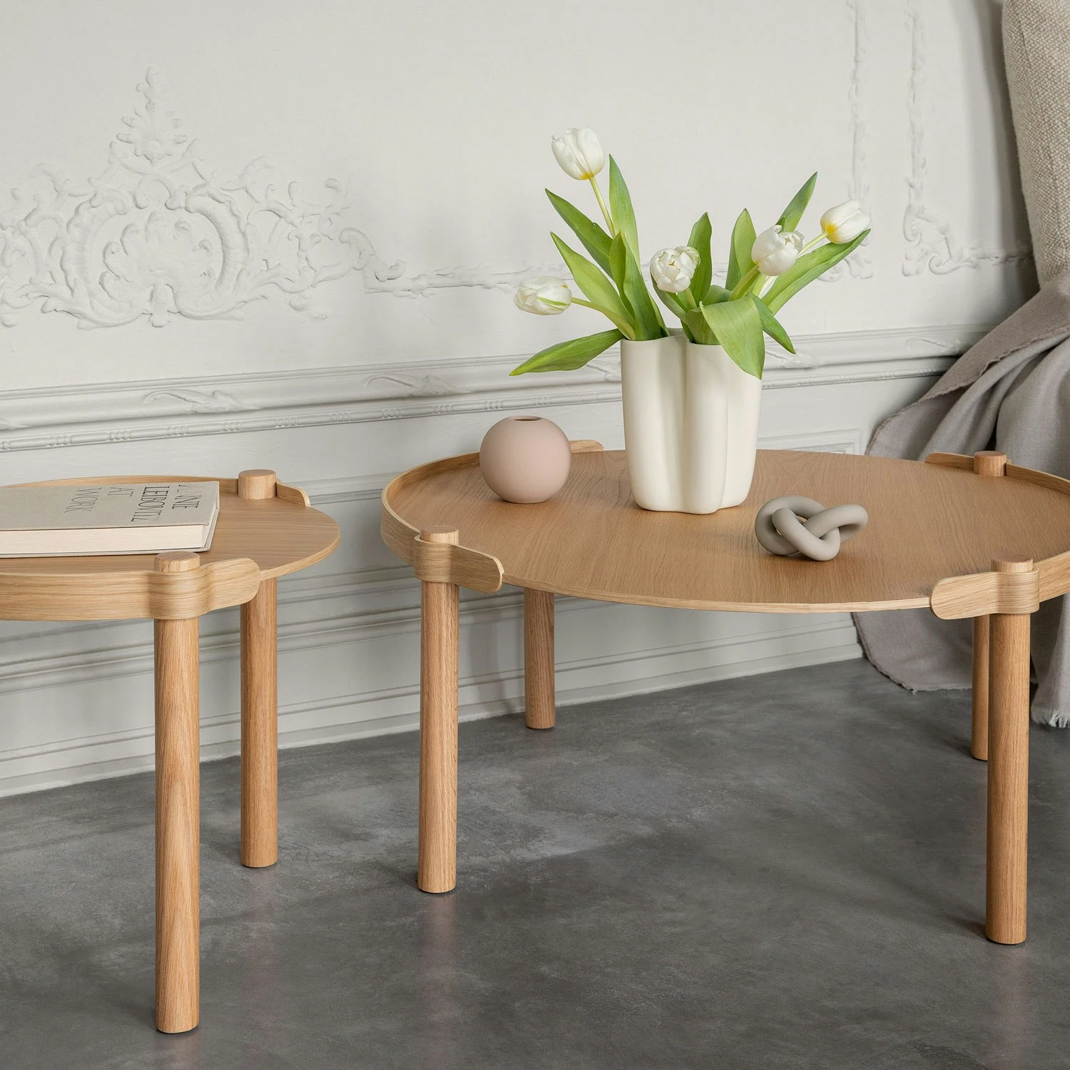 Woody Kaffeetisch Ø80 Cm, Natürlich Eiche 3 Woody Kaffeetisch Ø80 Cm, Natürlich Eiche – Bild 3