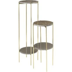 Cozy Living Fryd Podeste 2-er Set, Toffee Brown