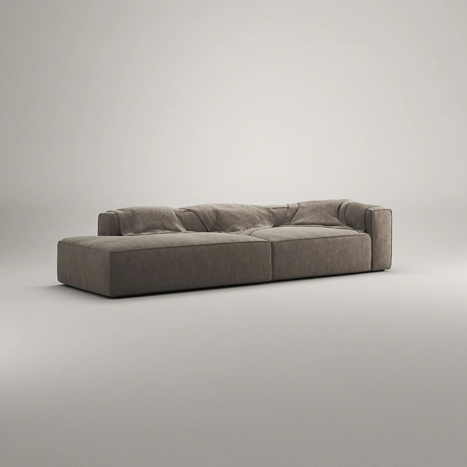 Grand 3 Seater Sofa Open End Left, Mole Brown 4 Grand 3 Seater Sofa Open End Left, Mole Brown – Bild 4