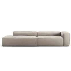 Grand 3 Seater Sofa Open End Left, Sandshell Beige