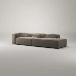 Grand 3-Sitzer-Sofa Offener Abschluss Rechts, Mole Brown -Gubi || Hay || &Tradition Verkäufe decotique grand 3 seater sofa open end right 11