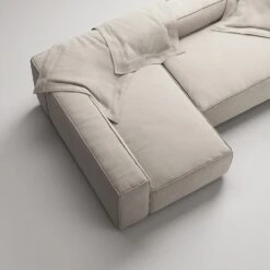 Grand 3-Sitzer-Sofa Liege Links, Sandshell Beige -Gubi || Hay || &Tradition Verkäufe decotique grand 3 sitzer sofa liege links 37