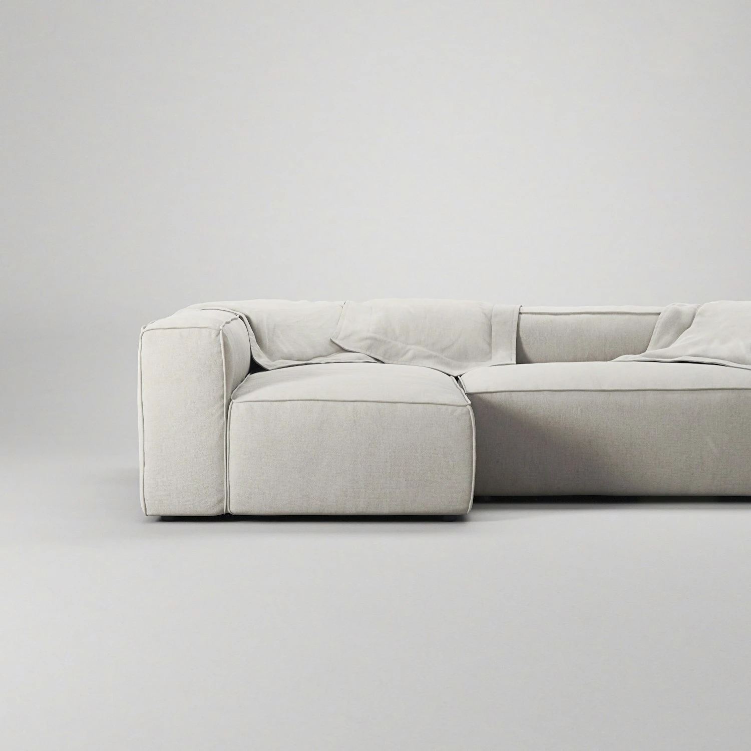 Grand 3-Sitzer-Sofa Liege Links, Moon White 5 Grand 3-Sitzer-Sofa Liege Links, Moon White – Bild 5