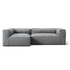 Grand 3-Sitzer-Sofa Liege Links Im Freien Nutzbar, Charcoal Chiné
