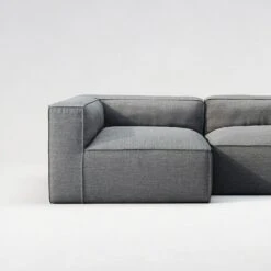 Grand 3-Sitzer-Sofa Liege Links Im Freien Nutzbar, Charcoal Chiné -Gubi || Hay || &Tradition Verkäufe decotique grand 3 sitzer sofa liege links im freien nutzbar 13