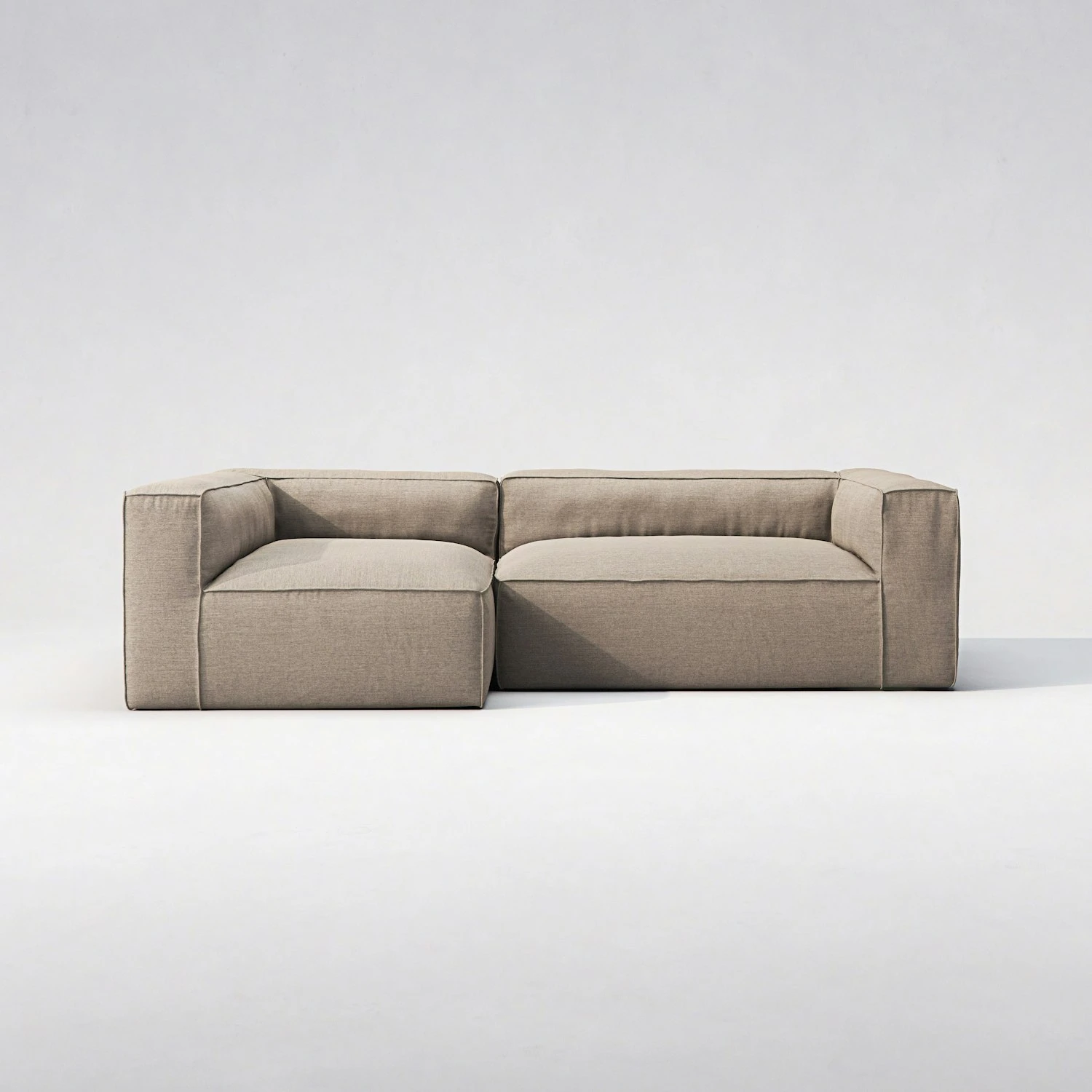 Grand 3-Sitzer-Sofa Liege Links Im Freien Nutzbar, Heather Grey 2 Grand 3-Sitzer-Sofa Liege Links Im Freien Nutzbar, Heather Grey – Bild 2