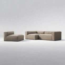 Grand 3-Sitzer-Sofa Liege Links Mit Sessel Im Freien Nutzbar, Heather Grey -Gubi || Hay || &Tradition Verkäufe decotique grand 3 sitzer sofa liege links mit sessel im freien nutzbar 7