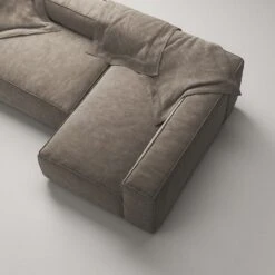 Grand 3-Sitzer-Sofa Liege Rechts, Mole Brown -Gubi || Hay || &Tradition Verkäufe decotique grand 3 sitzer sofa liege rechts 13