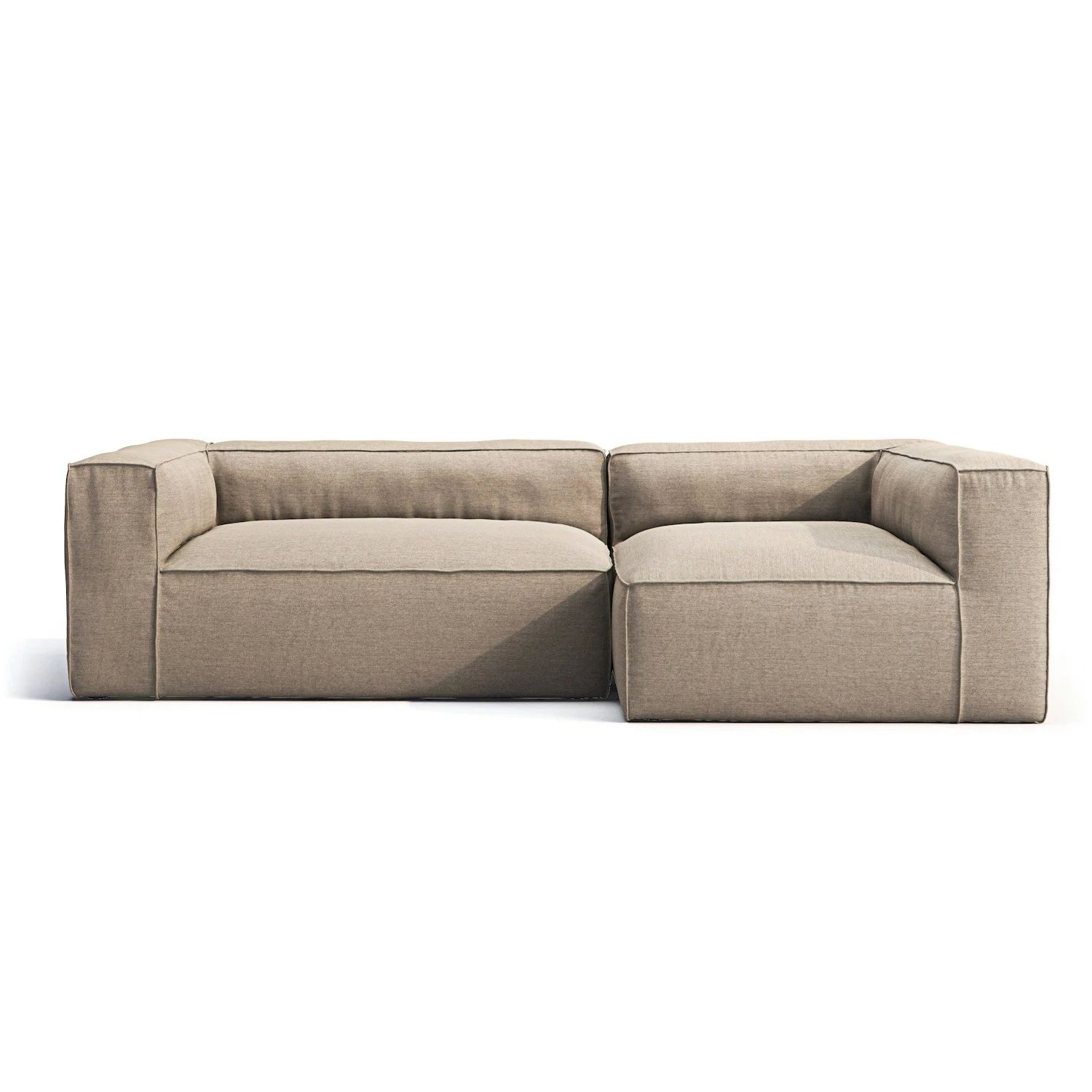 Grand 3-Sitzer-Sofa Liege Rechts Im Freien Nutzbar, Heather Grey 1 Grand 3-Sitzer-Sofa Liege Rechts Im Freien Nutzbar, Heather Grey