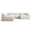 Grand 3-Sitzer-Sofa Liege Rechts Mit Sessel Im Freien Nutzbar, Linen Chalk
