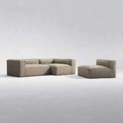 Grand 3-Sitzer-Sofa Liege Rechts Mit Sessel Im Freien Nutzbar, Heather Grey -Gubi || Hay || &Tradition Verkäufe decotique grand 3 sitzer sofa liege rechts mit sessel im freien nutzbar 17