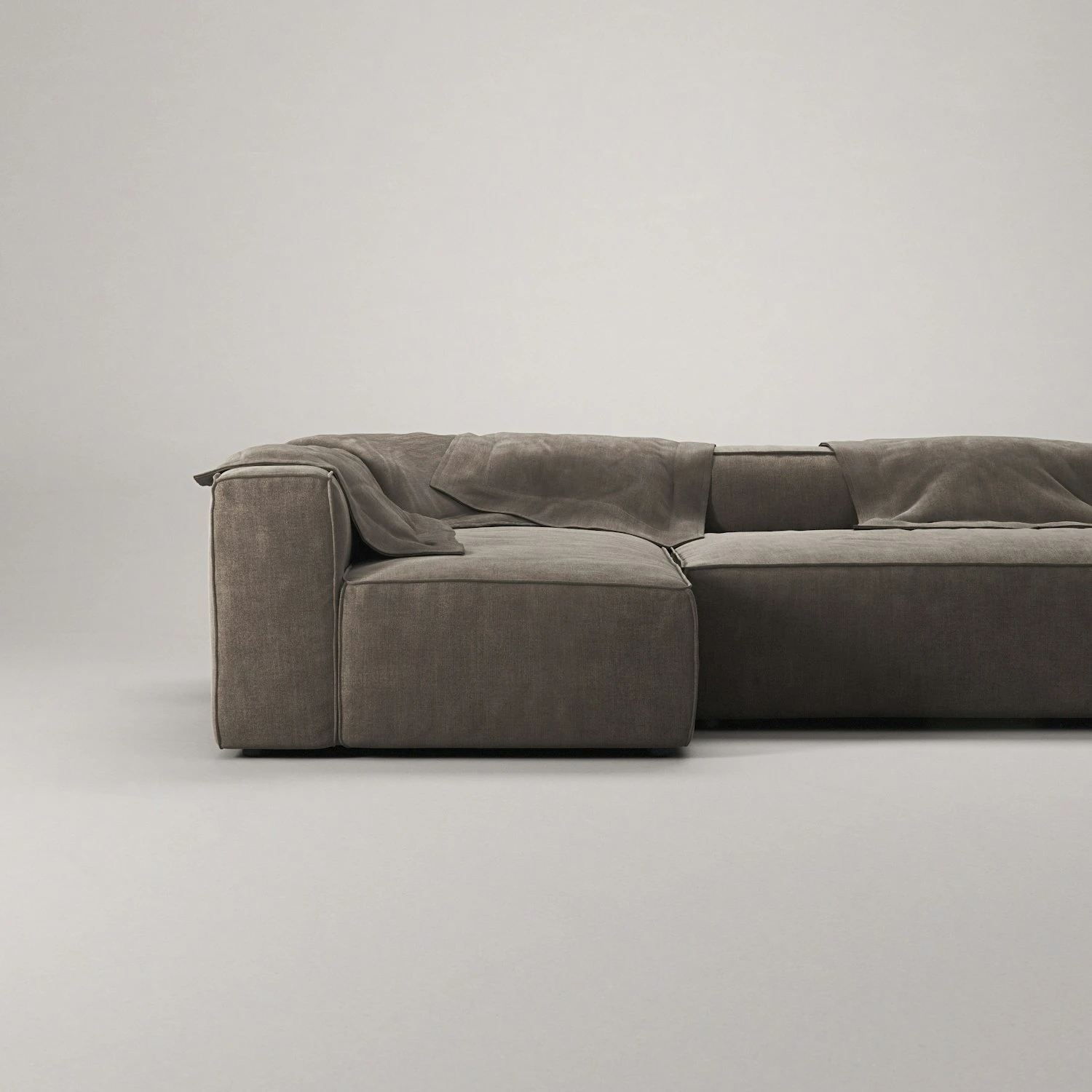 Grand 3-Sitzer-Sofa Lounge Links, Mole Brown 5 Grand 3-Sitzer-Sofa Lounge Links, Mole Brown – Bild 5