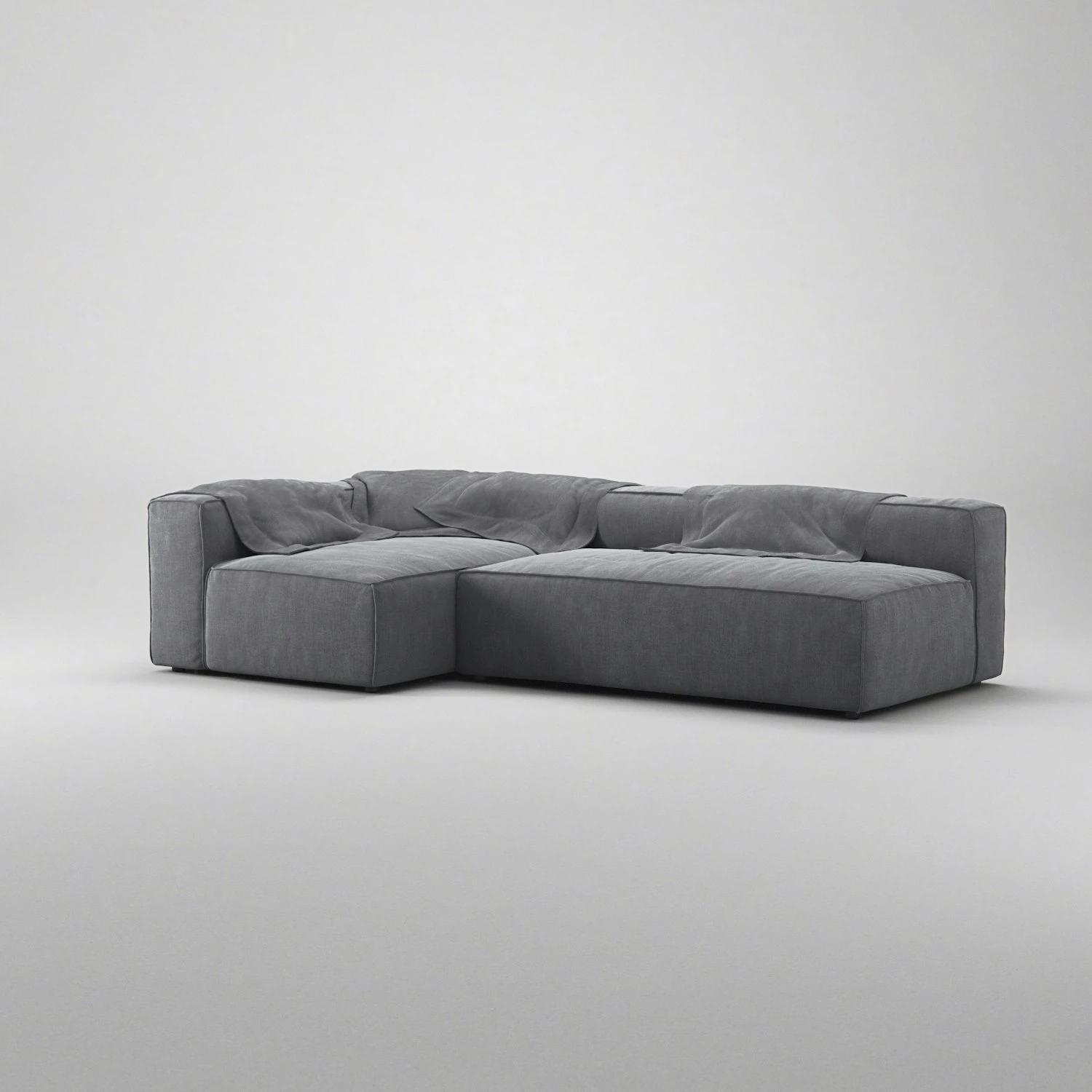 Grand 3-Sitzer-Sofa Lounge Links, Zinc Grey 4 Grand 3-Sitzer-Sofa Lounge Links, Zinc Grey – Bild 4
