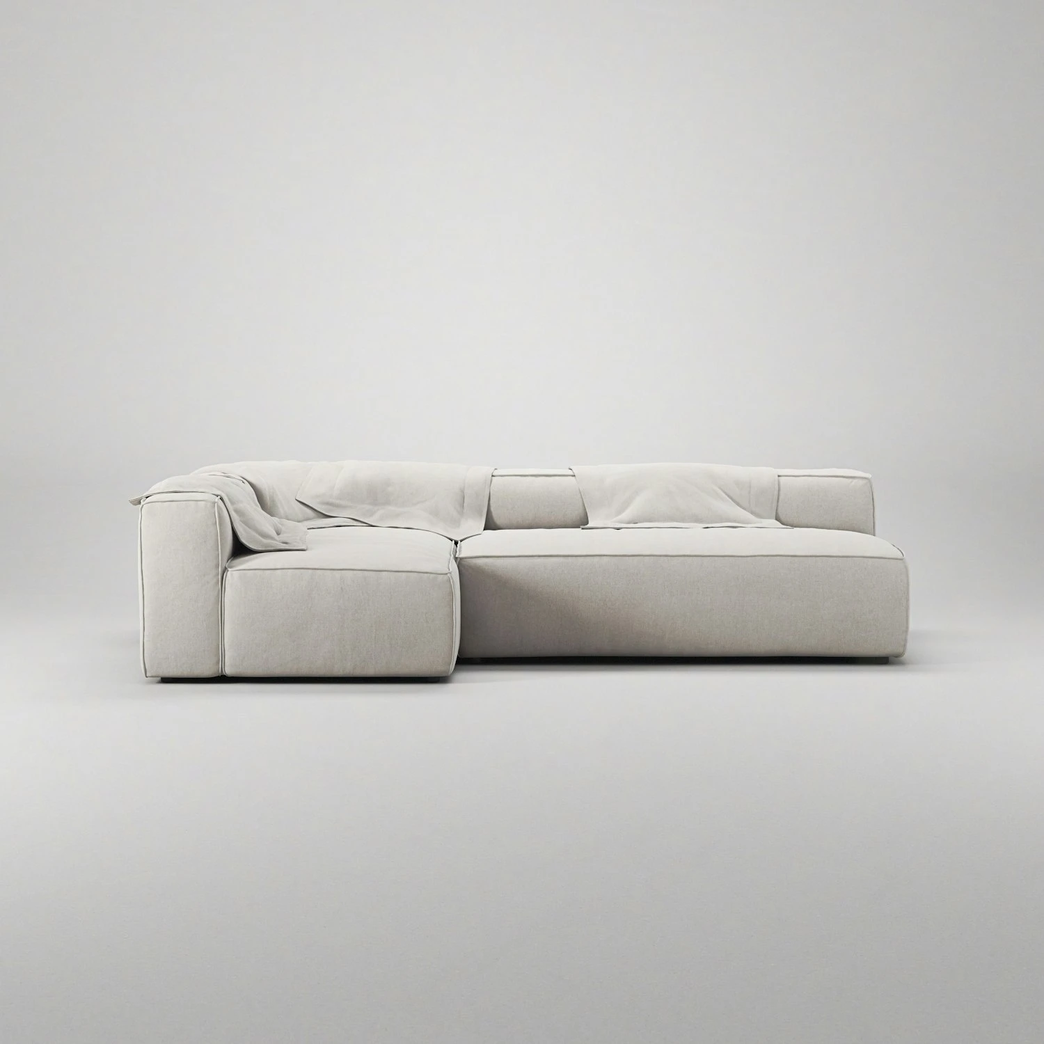 Grand 3-Sitzer-Sofa Lounge Links, Moon White 3 Grand 3-Sitzer-Sofa Lounge Links, Moon White – Bild 3
