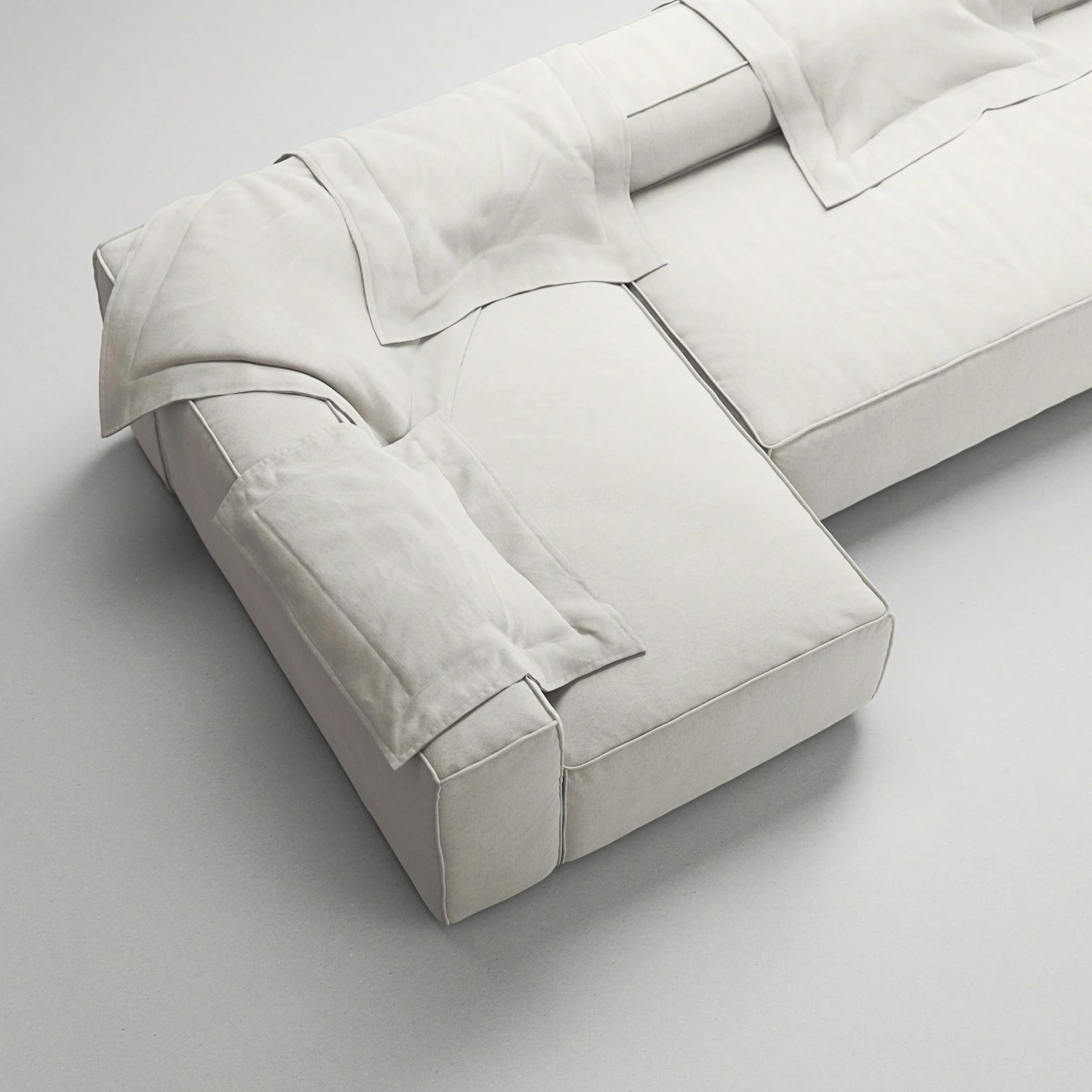 Grand 3-Sitzer-Sofa Lounge Links, Moon White 6 Grand 3-Sitzer-Sofa Lounge Links, Moon White – Bild 6