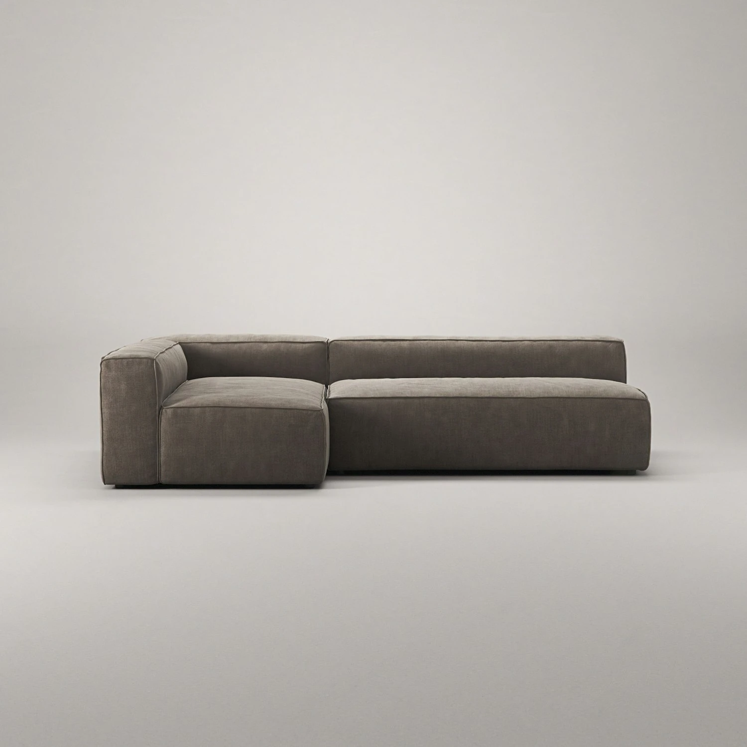 Grand 3-Sitzer-Sofa Lounge Links, Mole Brown 2 Grand 3-Sitzer-Sofa Lounge Links, Mole Brown – Bild 2