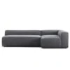 Grand 3-Sitzer-Sofa Lounge Rechts, Zinc Grey