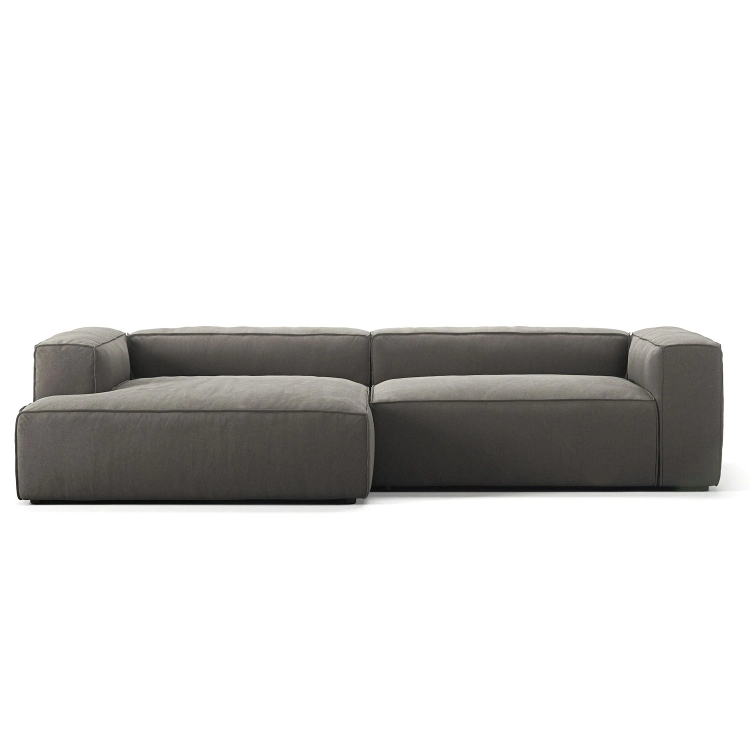 Grand 3-Sitzer-Sofa Sonnenliege Links, Hunter Brown 1 Grand 3-Sitzer-Sofa Sonnenliege Links, Hunter Brown