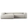 Grand 3-Sitzer-Sofa Sonnenliege Links, Moon White