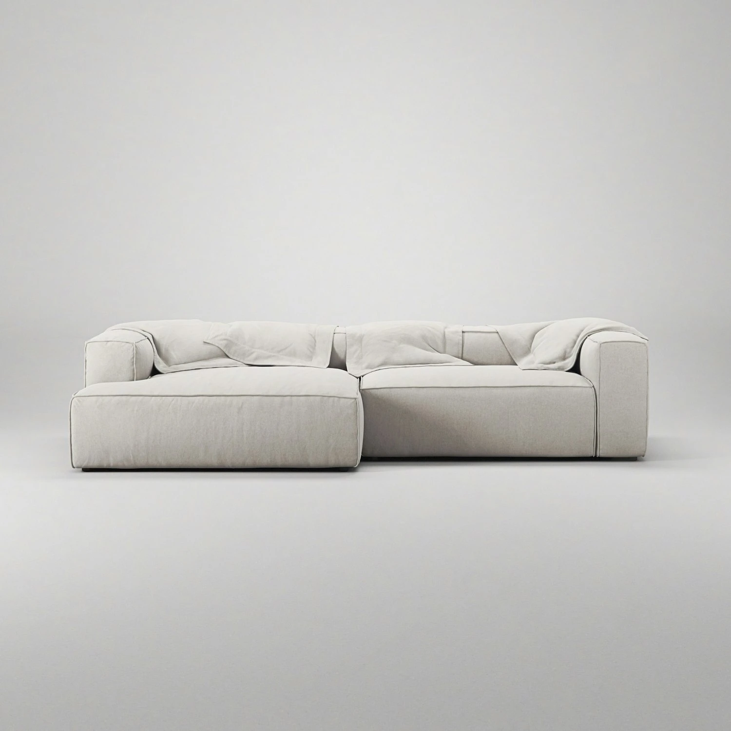 Grand 3-Sitzer-Sofa Sonnenliege Links, Moon White 3 Grand 3-Sitzer-Sofa Sonnenliege Links, Moon White – Bild 3
