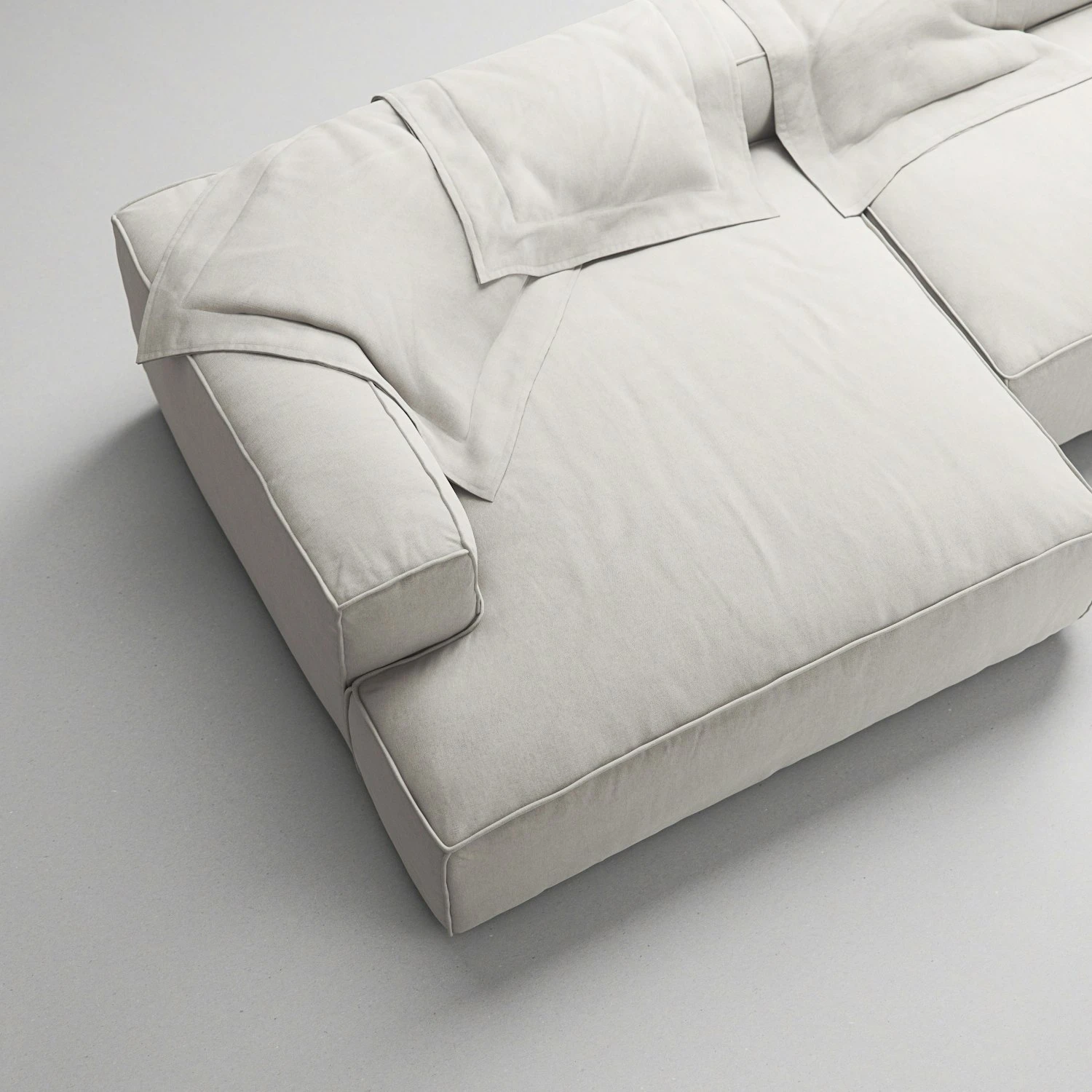 Grand 3-Sitzer-Sofa Sonnenliege Links, Moon White 6 Grand 3-Sitzer-Sofa Sonnenliege Links, Moon White – Bild 6