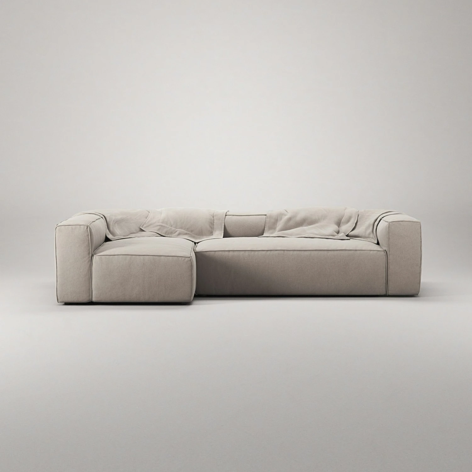 Grand 4-Sitzer-Sofa Liege Links, Sandshell Beige 3 Grand 4-Sitzer-Sofa Liege Links, Sandshell Beige – Bild 3