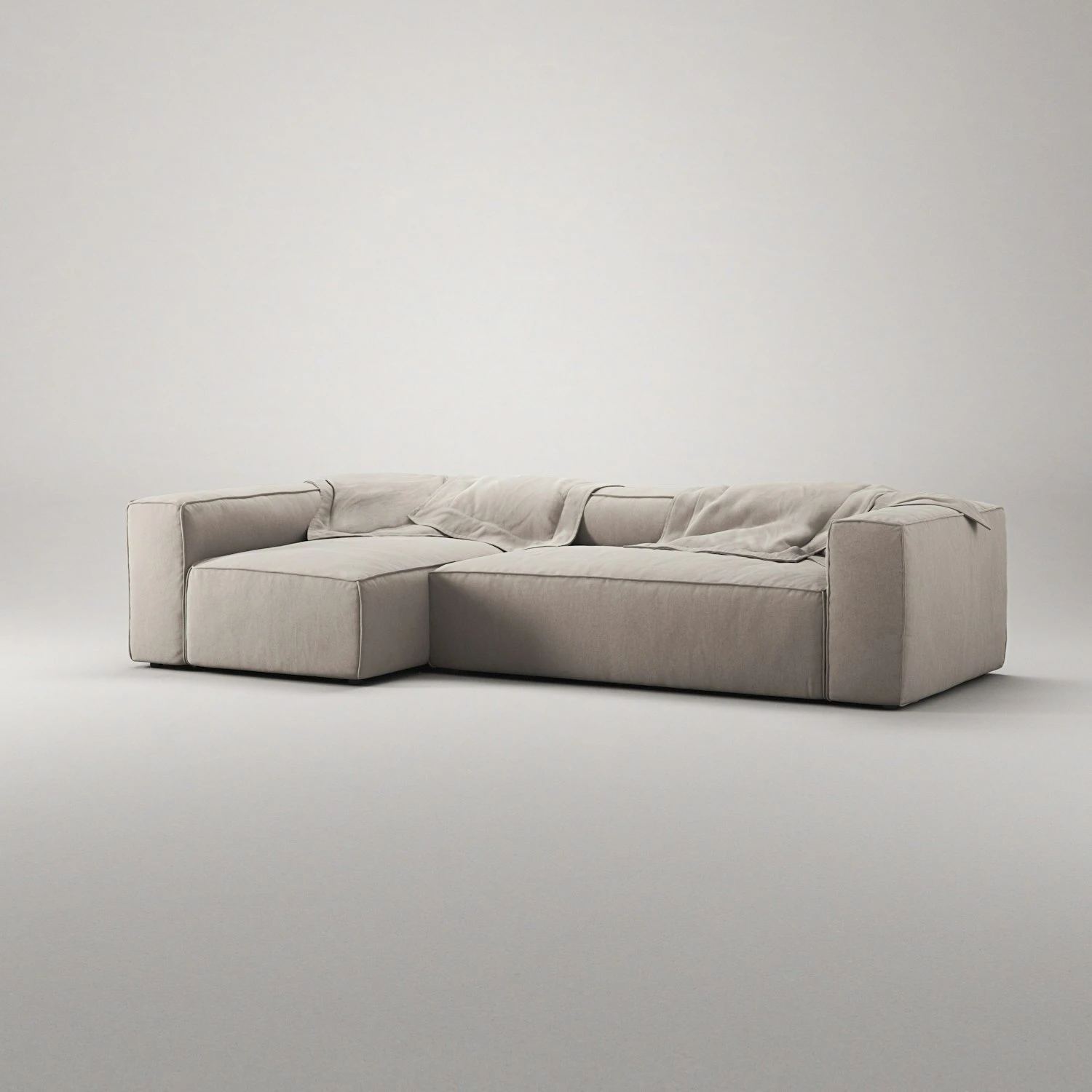 Grand 4-Sitzer-Sofa Liege Links, Sandshell Beige 4 Grand 4-Sitzer-Sofa Liege Links, Sandshell Beige – Bild 4