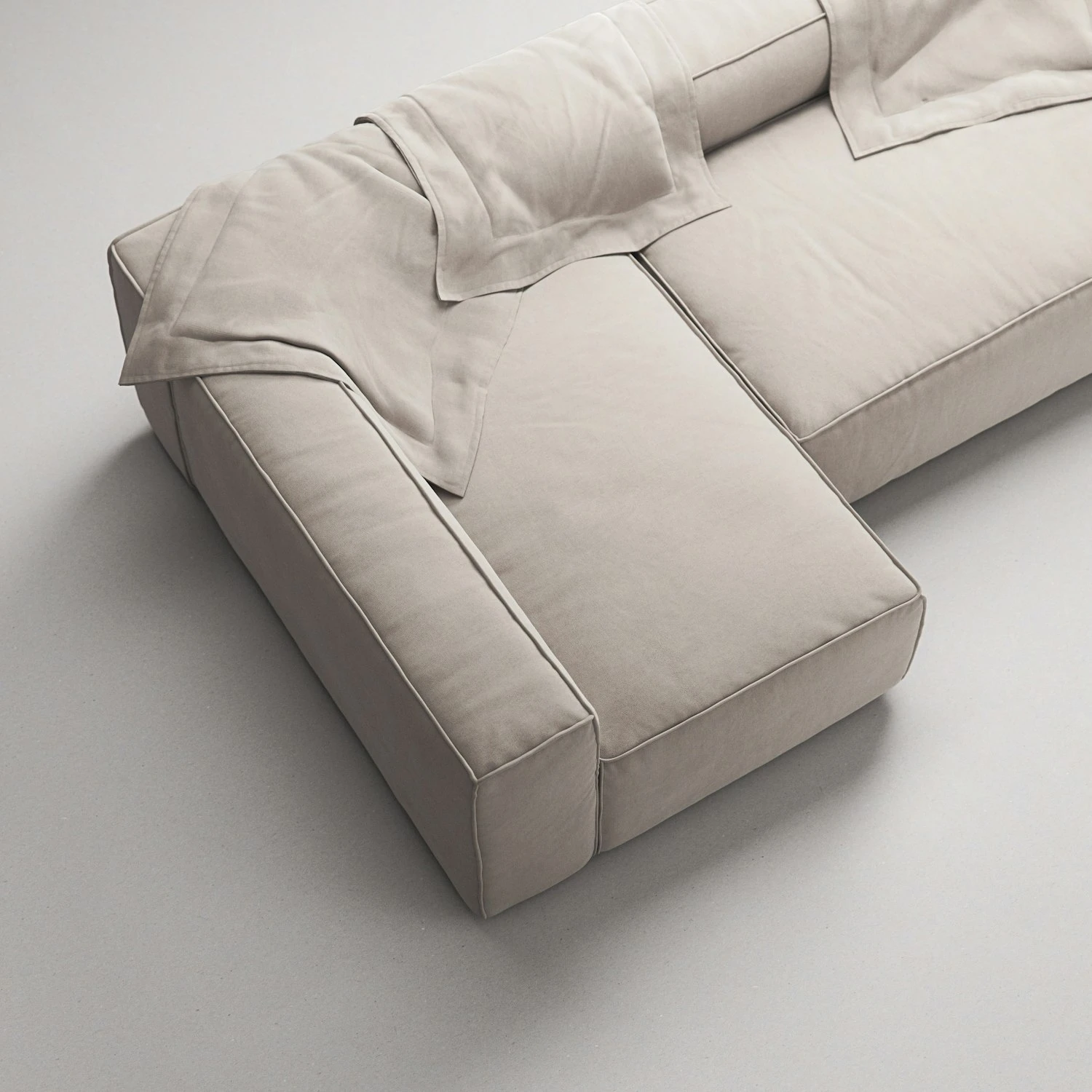 Grand 4-Sitzer-Sofa Liege Links, Sandshell Beige 6 Grand 4-Sitzer-Sofa Liege Links, Sandshell Beige – Bild 6