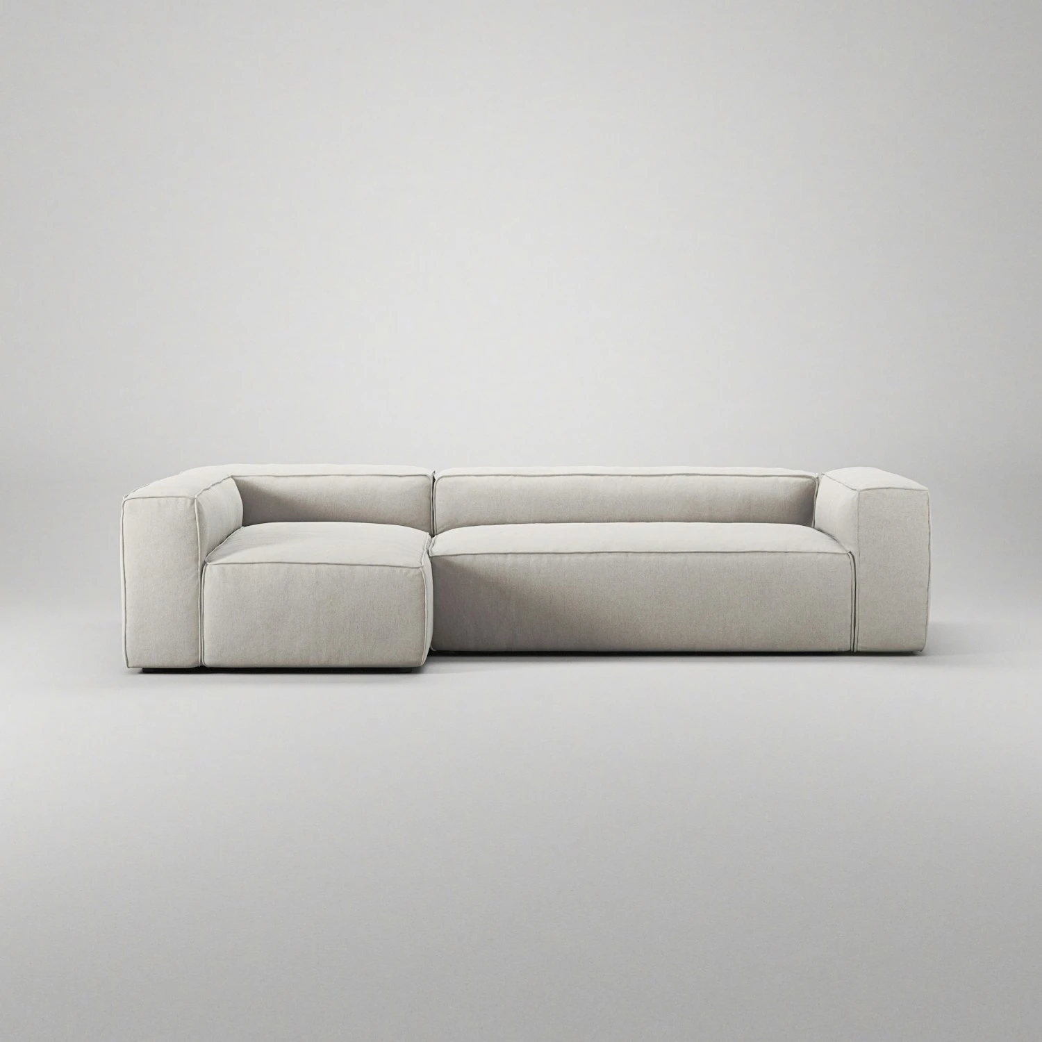 Grand 4-Sitzer-Sofa Liege Links, Moon White 2 Grand 4-Sitzer-Sofa Liege Links, Moon White – Bild 2