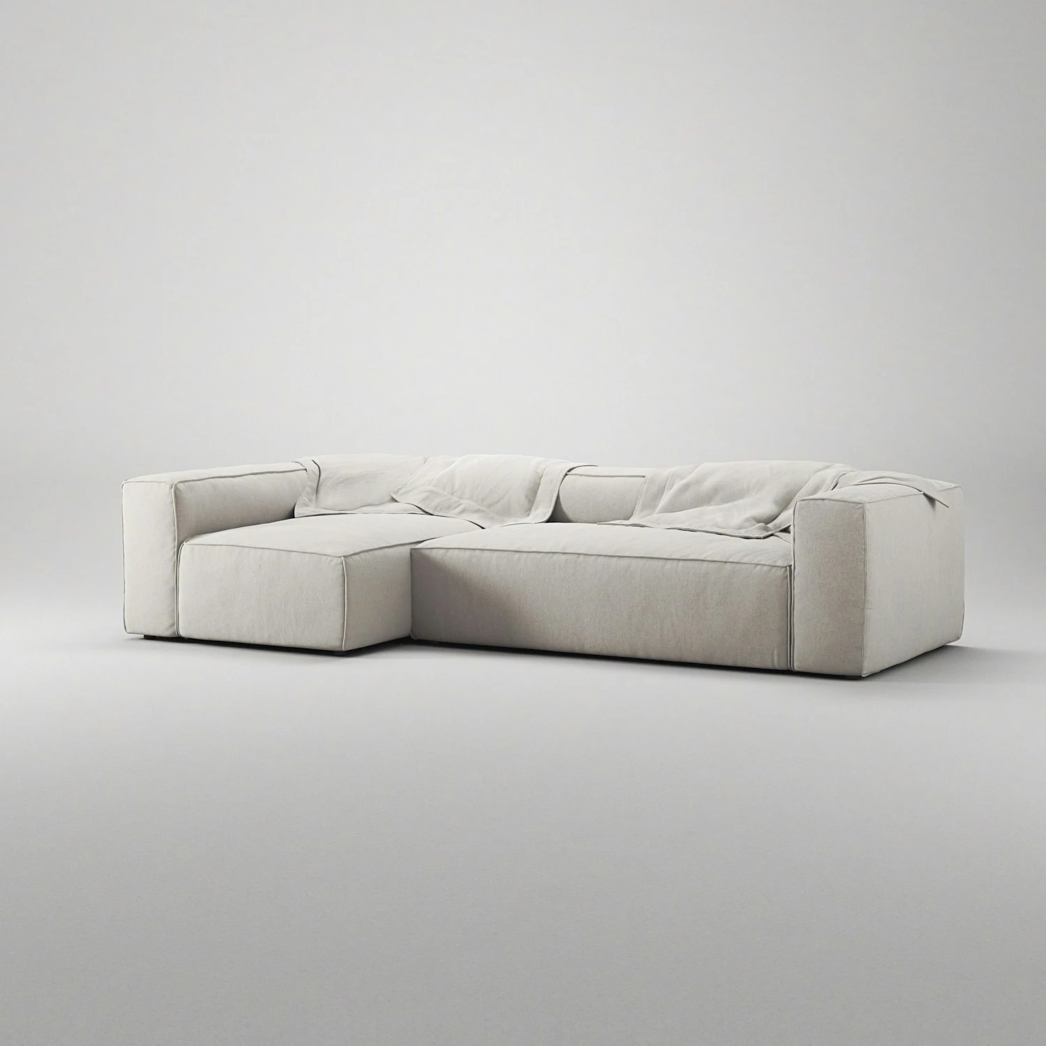 Grand 4-Sitzer-Sofa Liege Links, Moon White 4 Grand 4-Sitzer-Sofa Liege Links, Moon White – Bild 4