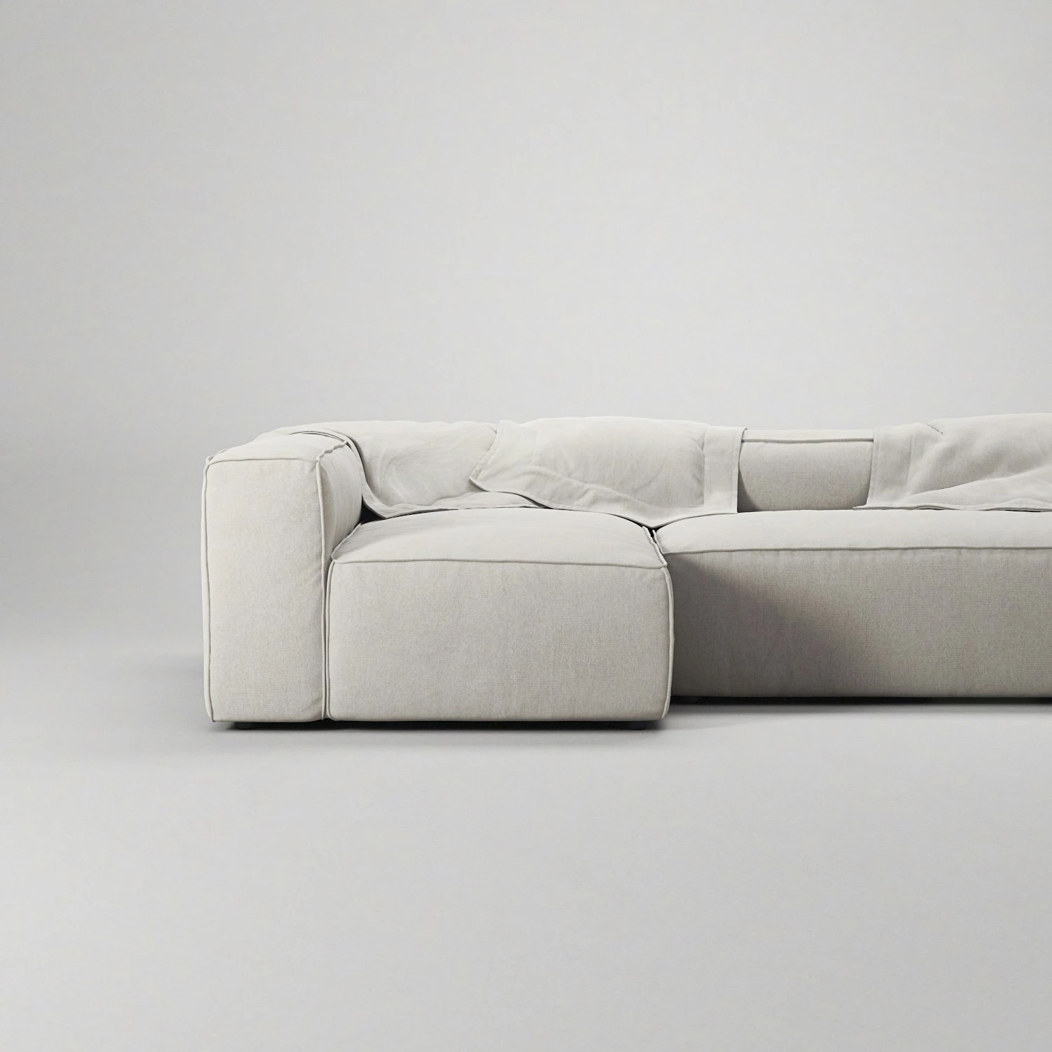 Grand 4-Sitzer-Sofa Liege Links, Moon White 5 Grand 4-Sitzer-Sofa Liege Links, Moon White – Bild 5