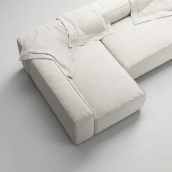 Grand 4-Sitzer-Sofa Liege Links, Moon White 11 Grand 4-Sitzer-Sofa Liege Links, Moon White -Gubi || Hay || &Tradition Verkäufe decotique grand 4 sitzer sofa liege links 45