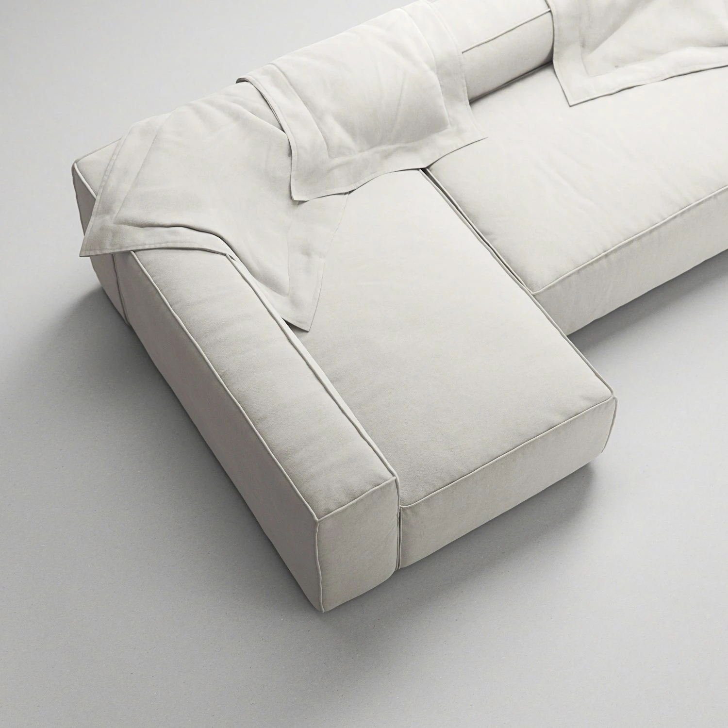 Grand 4-Sitzer-Sofa Liege Links, Moon White 6 Grand 4-Sitzer-Sofa Liege Links, Moon White – Bild 6