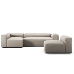 Grand 4-Sitzer-Sofa Liege Links Mit Sessel, Sandshell Beige