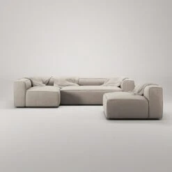 Grand 4-Sitzer-Sofa Liege Links Mit Sessel, Sandshell Beige -Gubi || Hay || &Tradition Verkäufe decotique grand 4 sitzer sofa liege links mit sessel 38