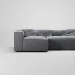Grand 4-Sitzer-Sofa Liege Links Offenes Endstück Mit Fußhocker, Zinc Grey -Gubi || Hay || &Tradition Verkäufe decotique grand 4 sitzer sofa liege links offenes endstuck mit fuhocker 4