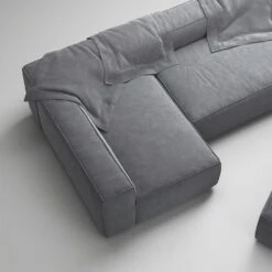 Grand 4-Sitzer-Sofa Liege Links Offenes Endstück Mit Fußhocker, Zinc Grey -Gubi || Hay || &Tradition Verkäufe decotique grand 4 sitzer sofa liege links offenes endstuck mit fuhocker 5