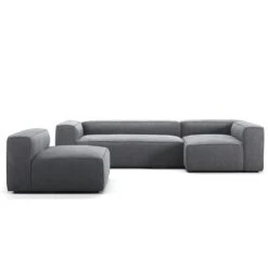 Grand 4-Sitzer-Sofa Liege Rechts Mit Sessel, Zinc Grey