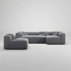 Grand 4-Sitzer-Sofa Liege Rechts Mit Sessel, Zinc Grey 8 Grand 4-Sitzer-Sofa Liege Rechts Mit Sessel, Zinc Grey -Gubi || Hay || &Tradition Verkäufe decotique grand 4 sitzer sofa liege rechts mit sessel 2