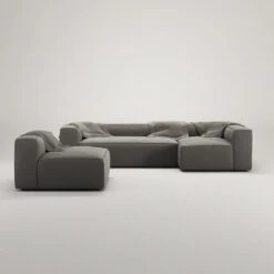 Grand 4-Sitzer-Sofa Liege Rechts Mit Sessel, Hunter Brown -Gubi || Hay || &Tradition Verkäufe decotique grand 4 sitzer sofa liege rechts mit sessel 29