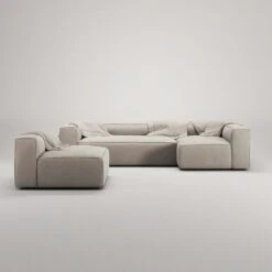 Grand 4-Sitzer-Sofa Liege Rechts Mit Sessel, Sandshell Beige -Gubi || Hay || &Tradition Verkäufe decotique grand 4 sitzer sofa liege rechts mit sessel 38