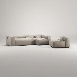 Grand 4-Sitzer-Sofa Liege Rechts Mit Sessel, Sandshell Beige -Gubi || Hay || &Tradition Verkäufe decotique grand 4 sitzer sofa liege rechts mit sessel 39
