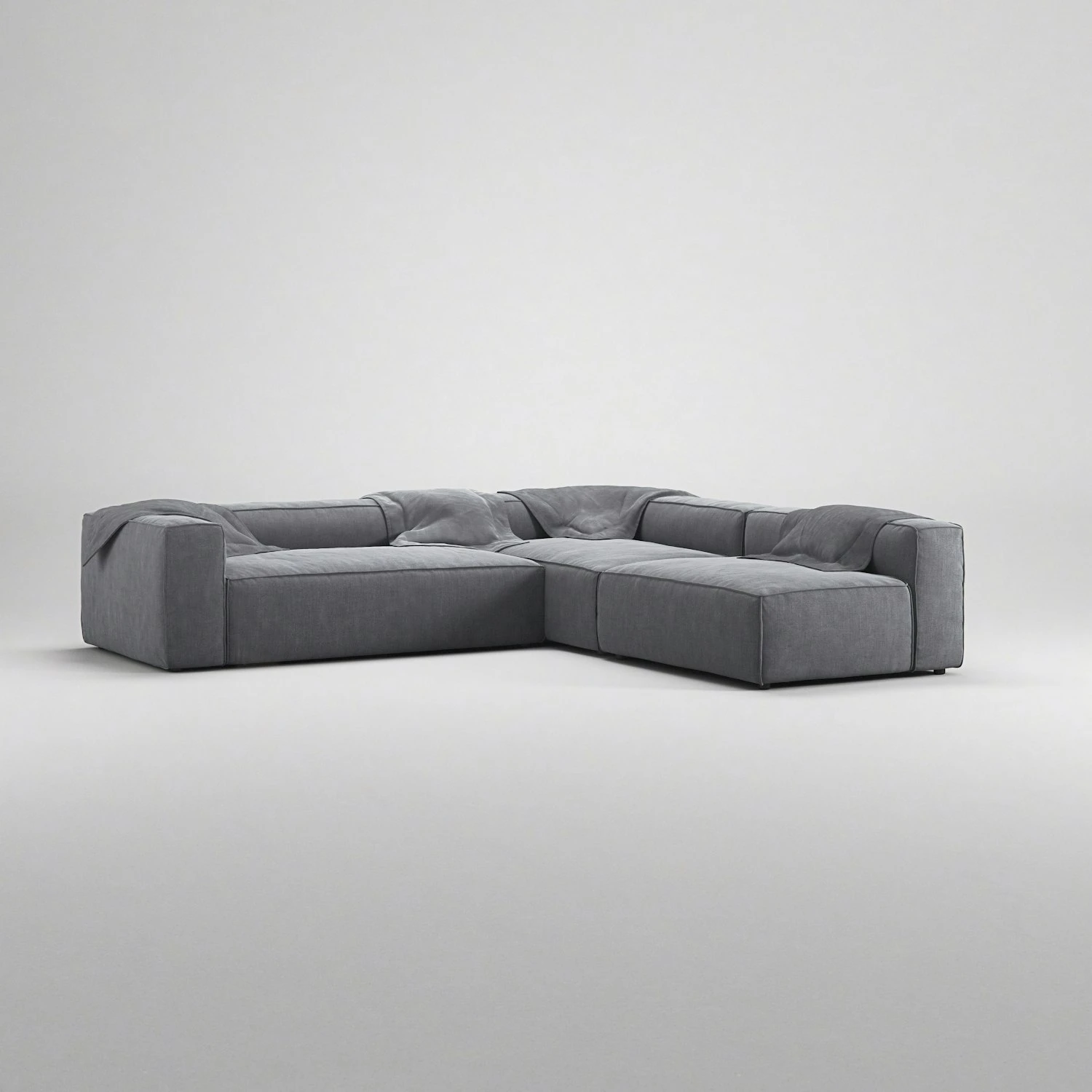 Grand 4-Sitzer-Sofa Liege Rechts Mit Sessel, Zinc Grey 5 Grand 4-Sitzer-Sofa Liege Rechts Mit Sessel, Zinc Grey – Bild 5