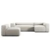 Grand 4-Sitzer-Sofa Liege Rechts Mit Sessel, Moon White