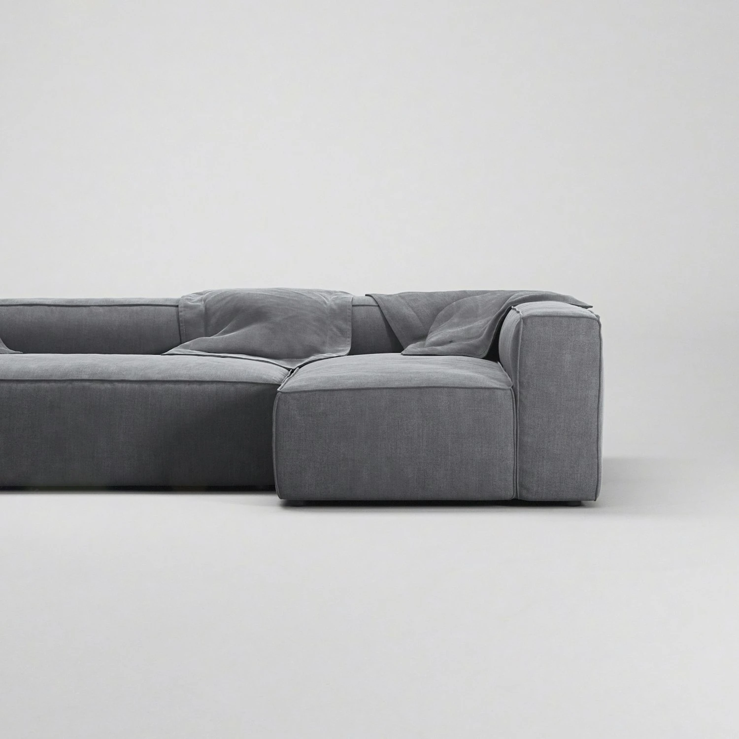 Grand 4-Sitzer-Sofa Liege Rechts Mit Sessel, Zinc Grey 6 Grand 4-Sitzer-Sofa Liege Rechts Mit Sessel, Zinc Grey – Bild 6