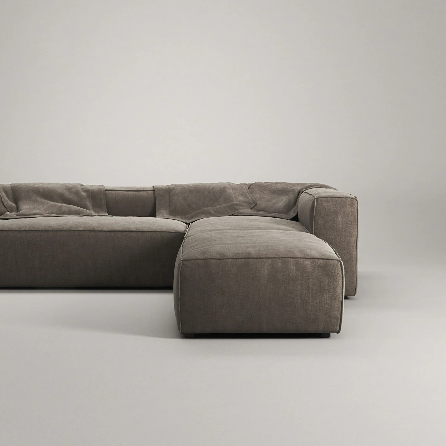Grand 4-Sitzer-Sofa Liege Rechts Offenes Endstück, Mole Brown 5 Grand 4-Sitzer-Sofa Liege Rechts Offenes Endstück, Mole Brown – Bild 5